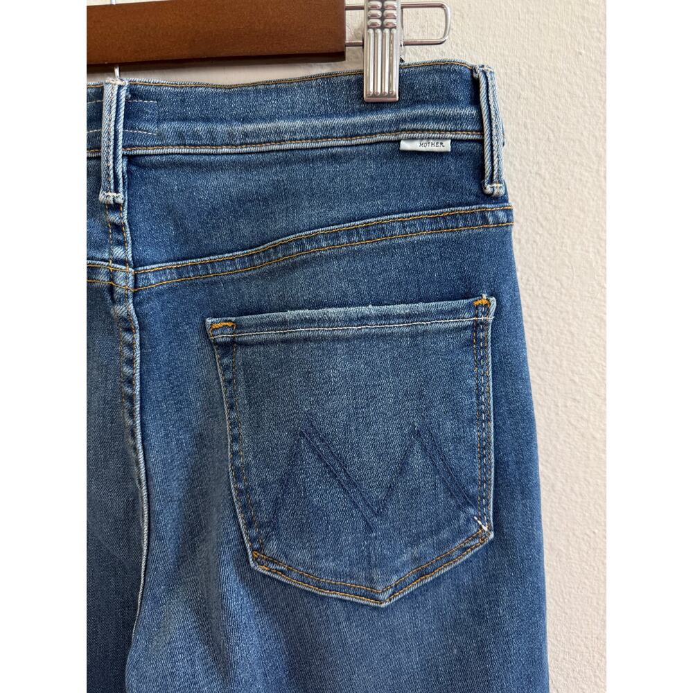 MOTHER Blue Wide Leg Flare Jeans - Picture 7 of 16